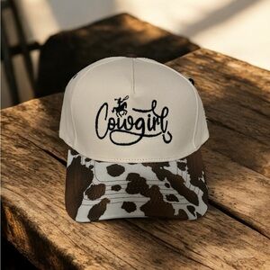 Cowgirl Embroidered Trucker Cap